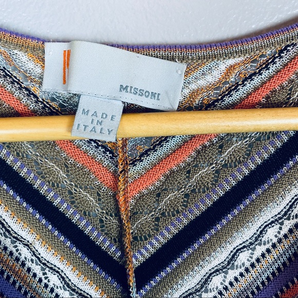 Missoni knit top keyhole dolman sleeve 6 designer - Picture 6 of 8